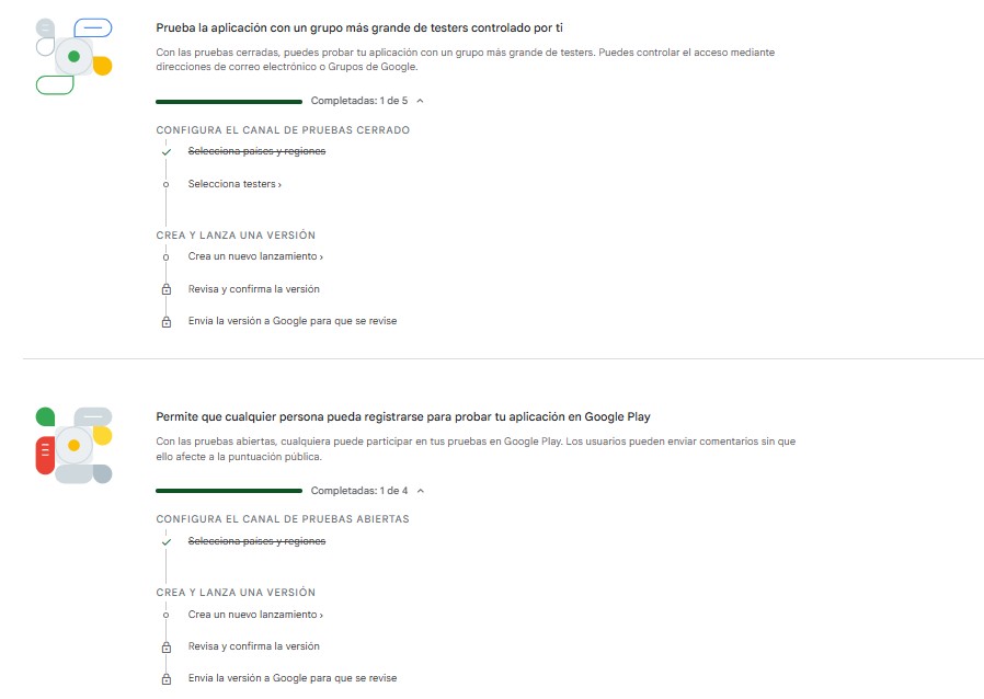Verificación de testers durante 14 días en Google Play Console