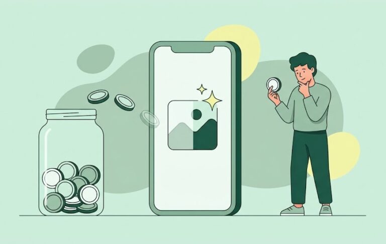 Créditos que se gastan al generar una imagen con IA en una app