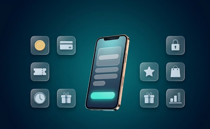 Distintas formas de monetizar una app representadas como opciones de pago
