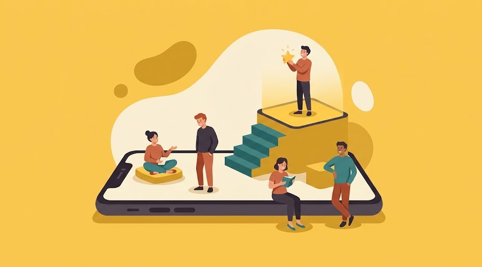 Usuarios de una app freemium: la mayoría en la versión gratis y unos pocos en premium